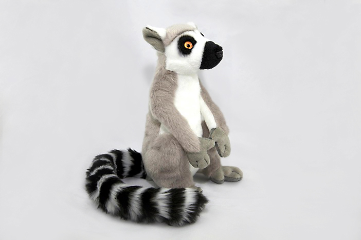 Plüschtier Lemur - Seitenansicht